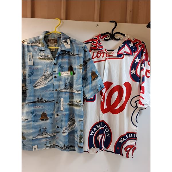 (2) Hawaiian Style Shirts - Size M