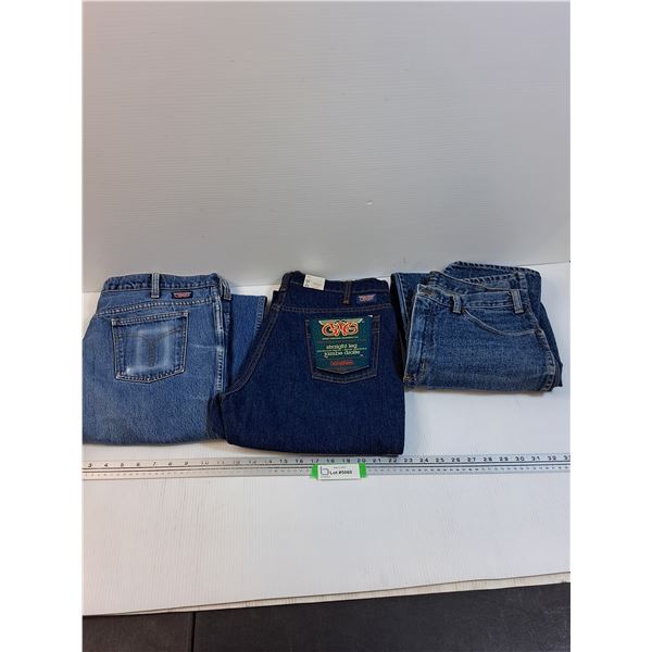(3) Jeans: Size 36 & 32