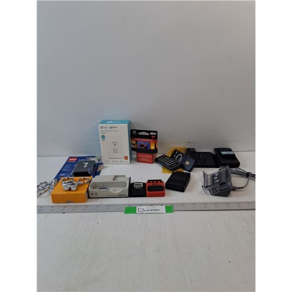 Variety Of Battery & Chargers, Kasa Smart WiFi Outlet