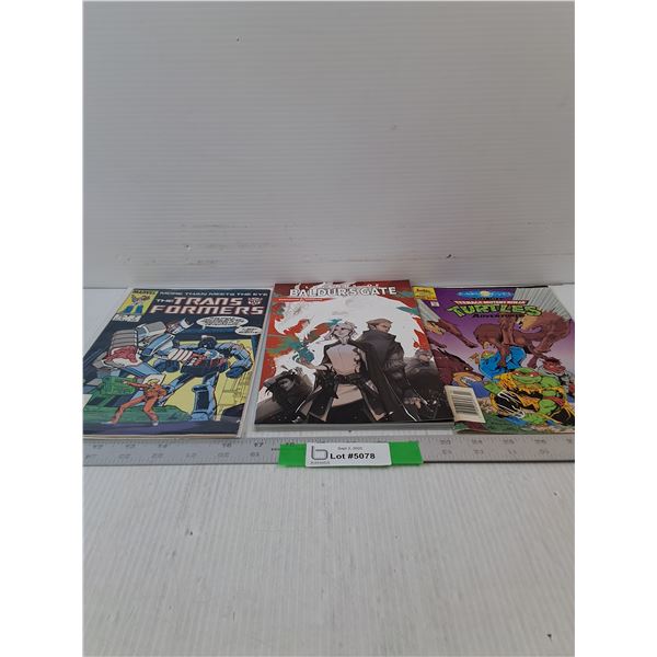 (3) Comic Books- Marvel,  Dungeons and Dragons, Teenage Mutant Ninja Turtles