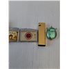 Image 2 : Camel Turkish & Domestic Blend Cigarettes & Lighter (NOS), Lucky Strike &Retangle Lighter & Bug Cloc