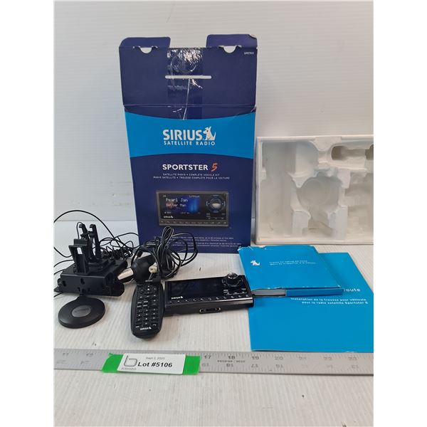 Sportster Sirius Satellite Radio- As Is