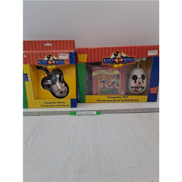 Mickey Mouse Computer Mouse & Mickey Mouse Computer Kit- NIB