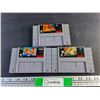 Image 1 : Super Nintendo Cartridges - Rocky Rodent, The Lion King, Earth Worm Jim, Authenticity Not Guaranteed