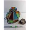 Image 1 : Stained Glass Project Ceiling Light Fixture - As Is  -  PICK UP ONLY