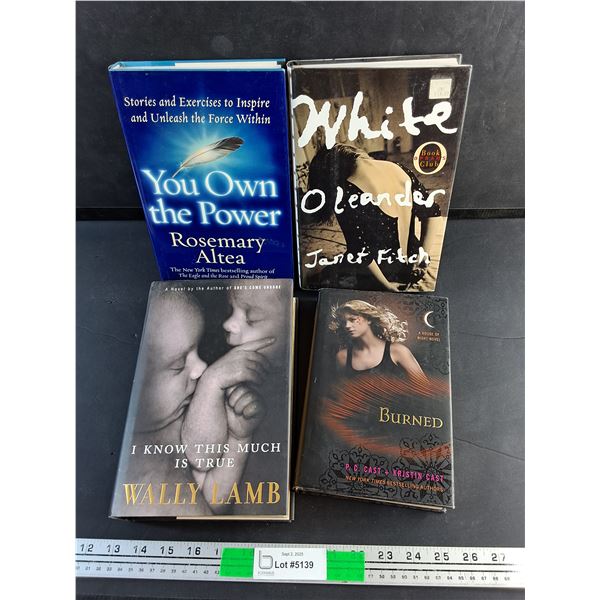 (4) Books - Wally Lamb, Janet Fitch, Rosemary Altea