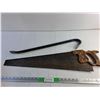 Image 1 : Crowbar, Vintage 26" Hand Saw - Pickup Preferred