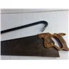 Image 3 : Crowbar, Vintage 26" Hand Saw - Pickup Preferred