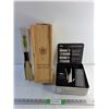 Image 1 : Trudeau Automatic Lever Corkscrew, Magnum Gran Reserva Wooden Box, Wine Chiller
