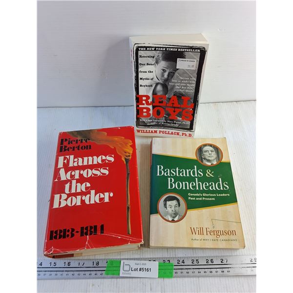 (3)  Books - Pierre Berton, William Pollack, Will Ferguson