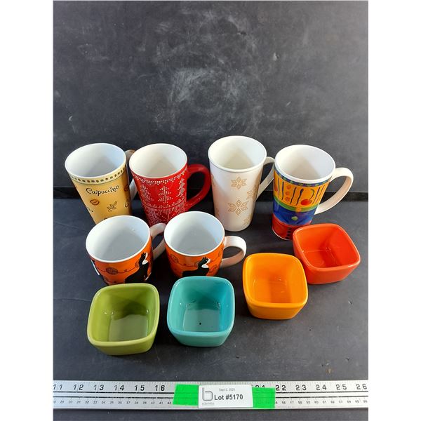 Ceramic Mugs, Small Bowls