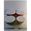 Image 1 : (4) Melamine Bowls with Lids