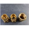Image 2 : (3) Brass Plumbing Adapters