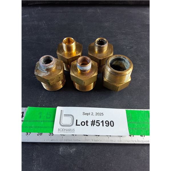 (5) Brass Plumbing Adapters