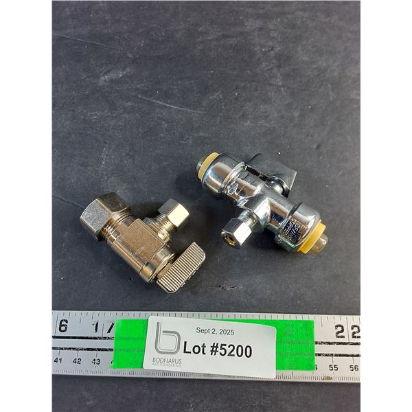 (2) Plumbing Valves