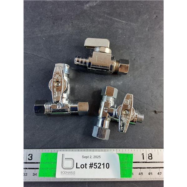 (3) Plumbing Valves