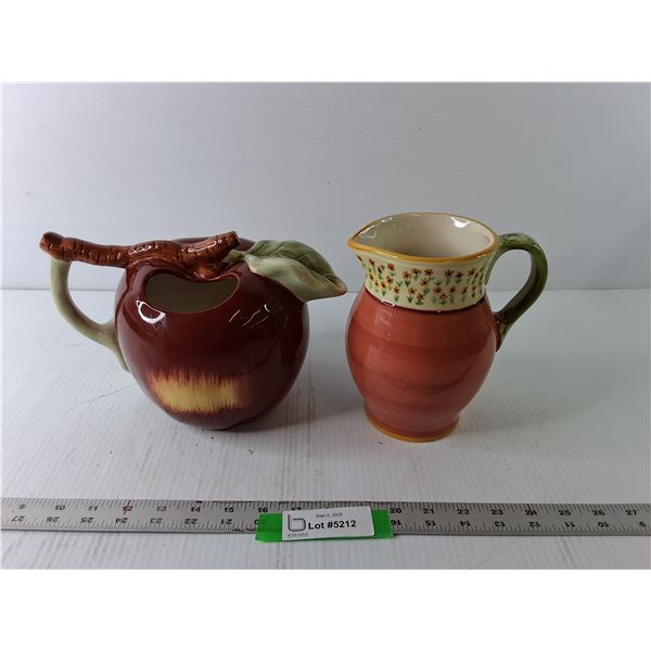 7″ Apple Container, Pfaltzgraff Pitcher