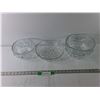 Image 1 : (3) Crystal Bowls up to 9″