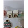 Image 4 : (4) Russian Painted Eggs, (4) Christmas Cookies, 12″ Bowl, Misc
