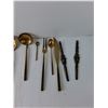 Image 2 : Lot of Brass Kitchen Ware, Spoons, Knives, Forks, Misc