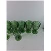 Image 2 : (12) Green 7″ Wine Glasses