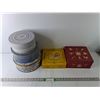 Image 1 : (2) 9″ Square Metal Tins, Set of (3) Circle Tins up to 11″