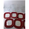 Image 3 : (5) Rubbermaid Containers With Lids up to 9″