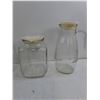 Image 2 : (4) Glass Pitchers up to 11″
