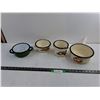 Image 1 : (3) Set of Olkusz Traditional Polish Pots up to 8″, 6″ Green Pan