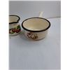 Image 2 : (3) Set of Olkusz Traditional Polish Pots up to 8″, 6″ Green Pan