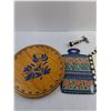 Image 3 : 13″ Rotating Wood Food Tray, (2) 11″ Ceramic Cutting Boards, 16″ Long Cut
