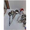 Image 4 : Lot of Misc Silverware and Kitchen Utensils, Spoons, Forks, Scoops, Misc
