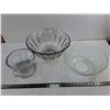 Image 1 : (3) Large Glass Bowls up to 15″