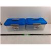Image 1 : (2) 13x9″ Sterilite Show Offs Containers With Lids