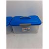 Image 2 : (2) 13x9″ Sterilite Show Offs Containers With Lids
