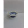 Image 3 : (3) Fire King Glass Bowls Blue Japanese Pagoda Design