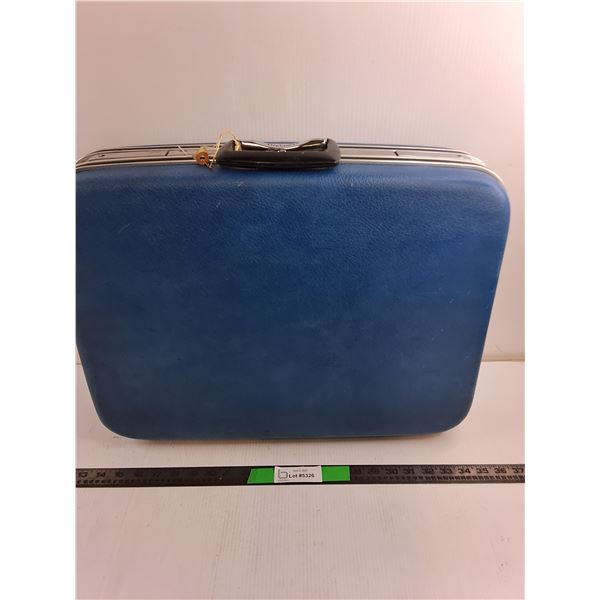 Blue Velvet Inside Luggage Case