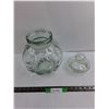 Image 1 : 12″ Tulip Glass Jar With Cover