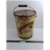 Image 1 : Stellarene Empty 5Gal Metal Oil Bucket 16″ , Prefer Pickup