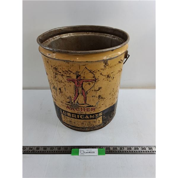 13″ Archer Lubricants Empty Metal Bucket