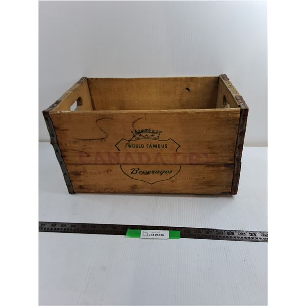 19x12″ Canada Dry Wooded Drink Crate