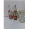 Image 3 : (4) Glass Bottles, the Pop Shoppe, Pumpkin Jar, Ceramic Royal Charter Bottle