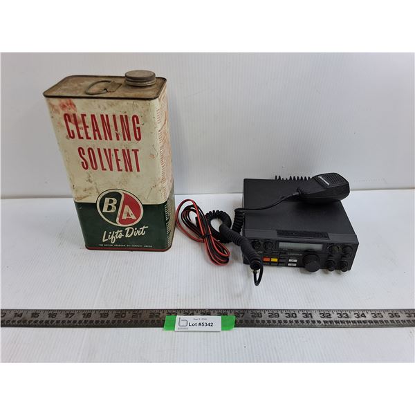 Lincon President Radio, 11″ BA Cleaning Solvent Empty Tin
