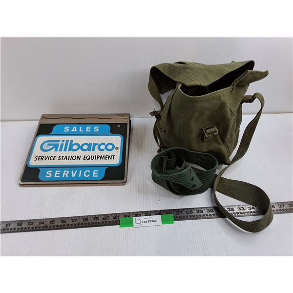 Gilbarco Sales Binder, 10″ Military Canvas Satchel