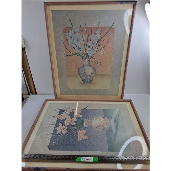 *(2) 26x32″ Coopersmith Flower Artwork  -  PICK UP