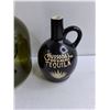 Image 3 : 13″ Chardonnay Green Glass Bottle, 7″ Hussongs Tequila Ceramic Bottle