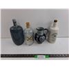Image 1 : (3) Ceramic Bottles up to 11″ (1) Glass Bottle With Cork
