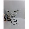 Image 2 : 14″ Wine Glass Holder With Glasses, Ceramic Sheep Bottle, the Kraken Bottle