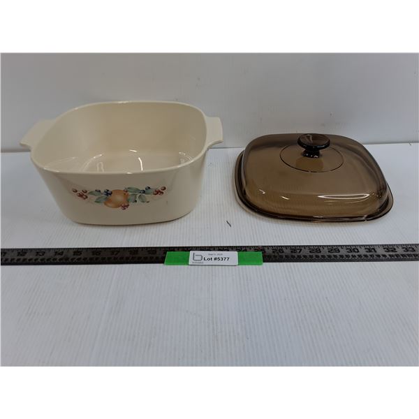10x10x4″ Casserole Dish With Glass Lid