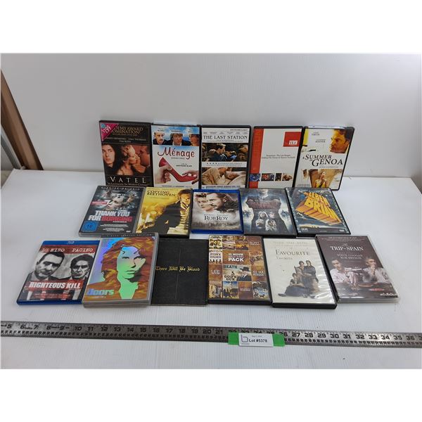 (16) Various Dvds, the Doors, There Will Be Blood, Copying Beethoven, Misc